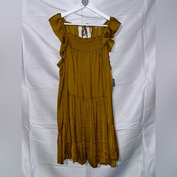 Free People Dresses & Skirts - Free People New With Tags Mustard Yellow Boho Dress